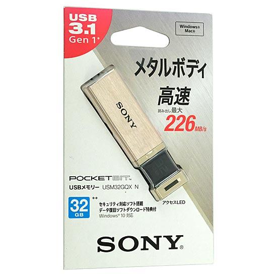 SONY　USBメモリ ポケットビット　32GB　USM32GQX N