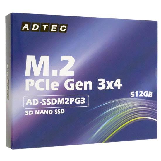 ADTEC　M.2 SSD　AD-SSDM2PG3-512G　512GB