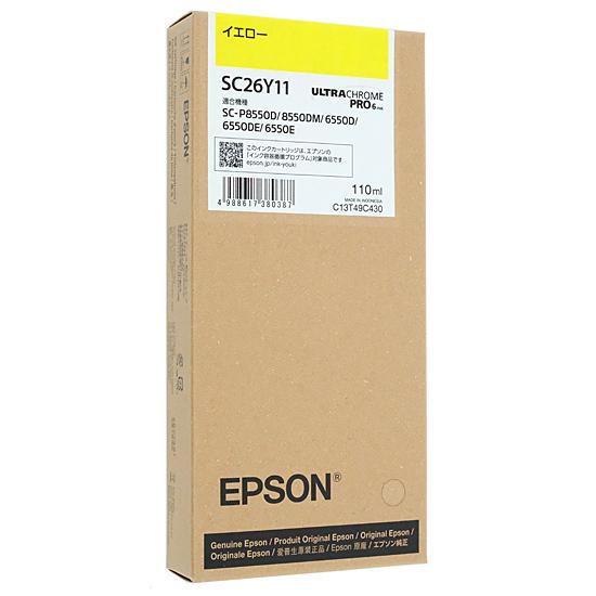 EPSON　インクカートリッジ　SC26Y11　イエロー