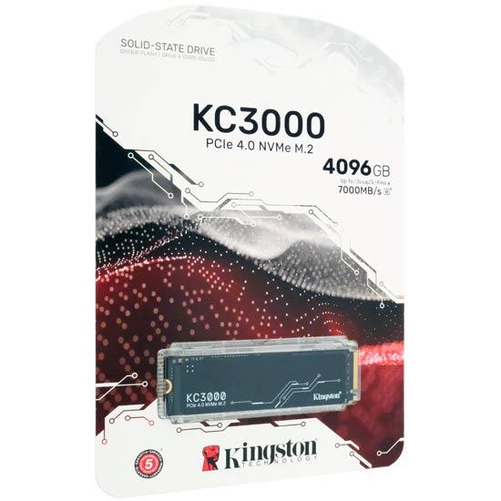 Kingston　KC3000 PCIe 4.0 NVMe M.2 SSD SKC3000D/4096G