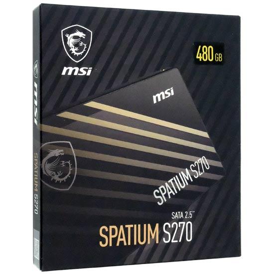 MSI　SPATIUM S270 SATA 2.5 480GB　S78-440E350-P83