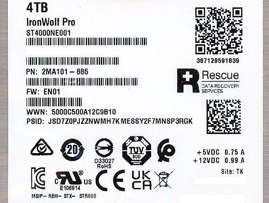 【新品訳あり(箱きず・やぶれ)】 SEAGATE製HDD　ST4000NE001　4TB SATA600 72･･･