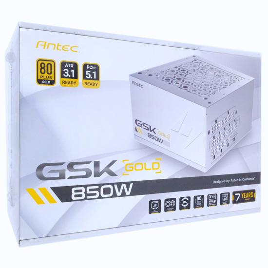 Antec製　電源ユニット　GSK850 ATX3.1　850W　White