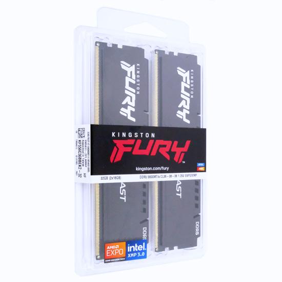 Kingston製　デスクトップ用 KF556C36BBEK2-32　DDR5 PC5-44800 16GB 2枚組