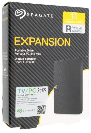 SEAGATE　ポータブルハードディスク 1TB Expansion　STKM1000300　ブラック