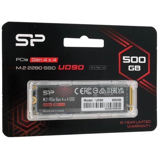 Silicon Power製　M.2 SSD 500GB　PCIe Gen 4x4 UD90 SP500GBP44UD9005