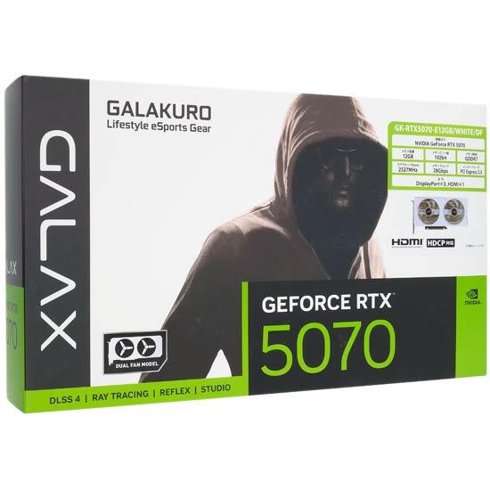 玄人志向グラボ　GK-RTX5070-E12GB/WHITE/DF　PCIExp 12GB
