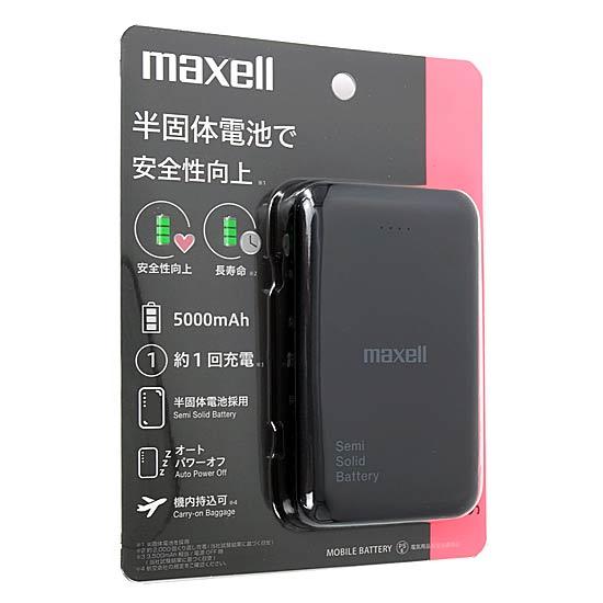 maxell　半固体電池採用モバイル充電バッテリー　MPC-CSSB5000BK　ブラック