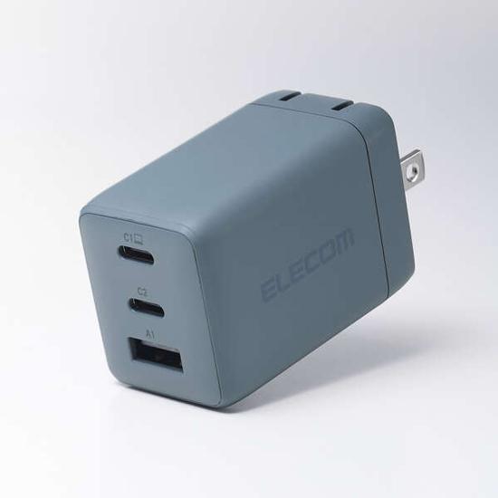 ELECOM　USB Power Delivery 67W AC充電器　ACDC-PD10367GN　オーシャン グリ･･･
