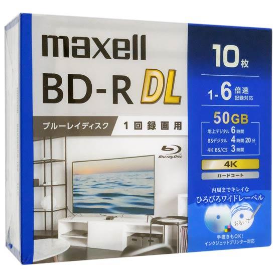 maxell　録画用ブルーレイディスク BD-R DL 6倍速 10枚組　BRV50WPG.10S