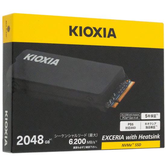 キオクシア　EXCERIA with Heatsink SSD-CK2.0N4HS　ブラック