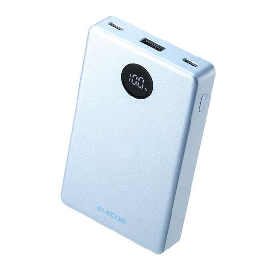 ELECOM　半固体モバイルバッテリー 10000mAh/35W　DE-C86-10000BU　ブルー