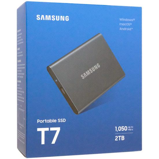 SAMSUNG　ポータブルSSD　T7 MU-PC2T0T-IT/A　2TB　グレー