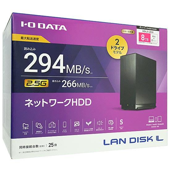 I-O DATA NAS　LAN DISK L HDL2-LE08　8TB
