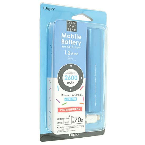 ナカバヤシ　モバイルバッテリー 2600mAh　MB-0158BL　ブルー