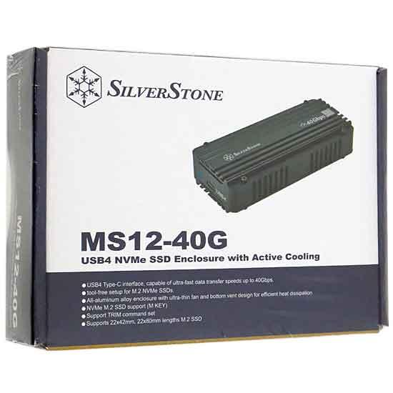 SILVERSTONE　M.2 SSDケース SST-MS12B-40G　黒