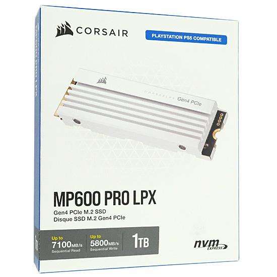 Corsair SSD　MP600 PRO LPX CSSD-F1000GBMP600PLPW　ホワイト