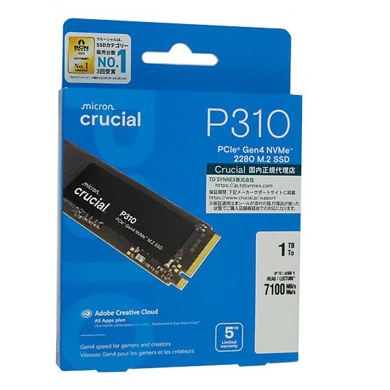 crucial　内蔵型 M.2 SSD　P310 CT1000P310SSD8-JP　1TB
