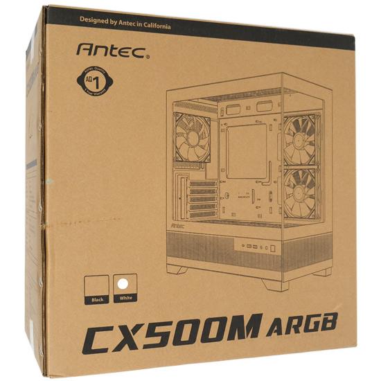 Antec　Micro-ATX対応ミドルタワーPCケース CX500M ARGB WHITE　ホワイト