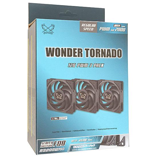 SCYTHE　ケースファン3個パック WONDER TORNADO 120 PWM 2000RPM 3PACK　WT12･･･