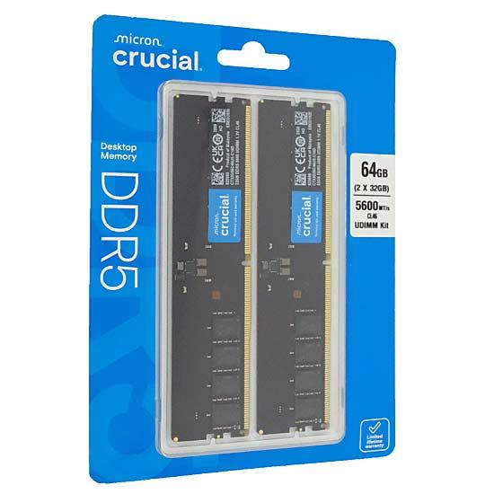 crucial　デスクトップ用 CT2K32G56C46U5　DDR5 PC5-44800 32GB 2枚組