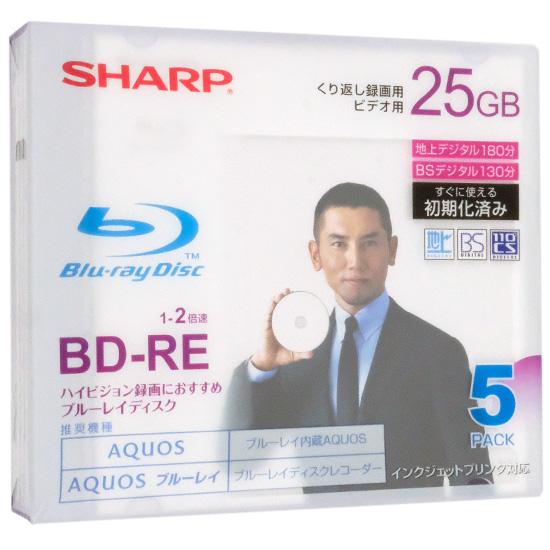SHARP　録画用ブルーレイディスク VR-25BE3　BD-RE 2倍速 3枚組