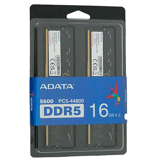 ADATA　デスクトップ用 AD5U560016G-DT　DDR5 PC5-44800 16GB 2枚組