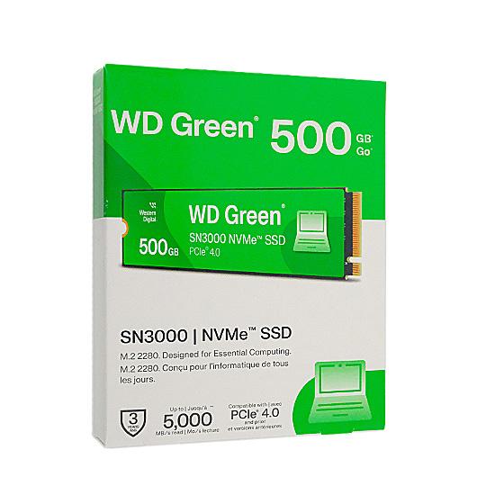Western Digital SSD　WD Green SN3000 NVMe SSD WDS500G4G0E　500GB