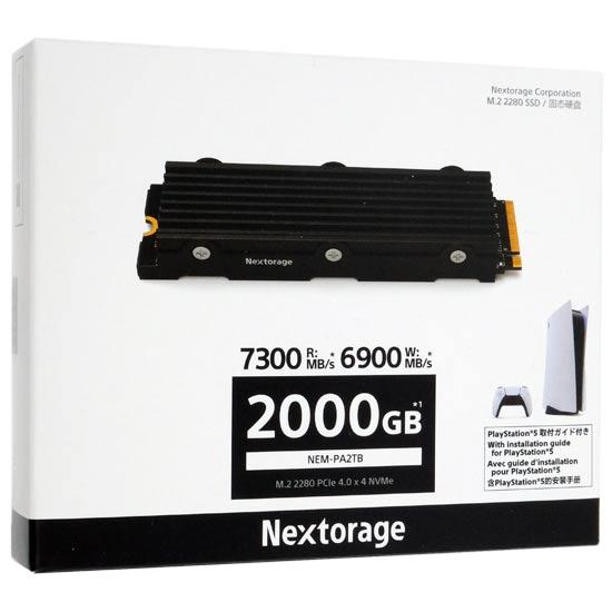 Nextorage　PS5対応 M.2 NVMe SSD　NEM-PA2TB/E J　2TB