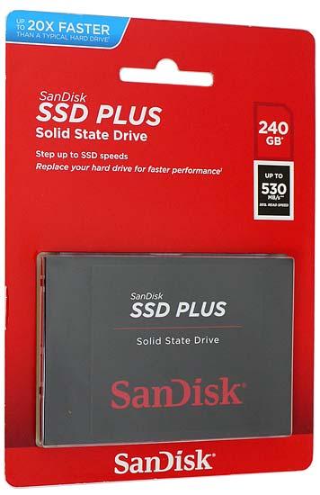 SANDISK　2.5インチSATA SSD PLUS 240GB　SDSSDA-240G-G26