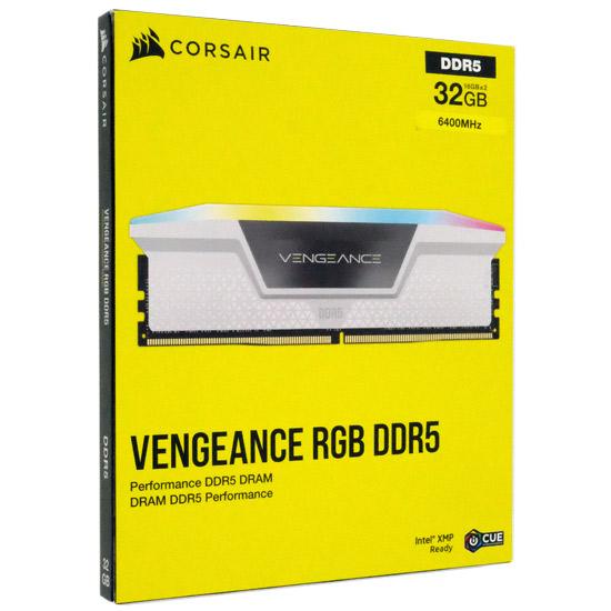 Corsair　デスクトップ用 CMH32GX5M2B6400C36W　DDR5 PC5-51200 16GB 2枚組