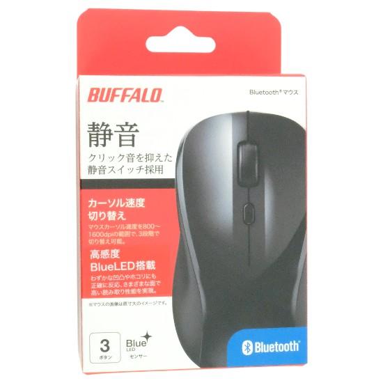 BUFFALO　BlueLED光学式マウス 静音 3ボタン BSMBB110BK　ブラック