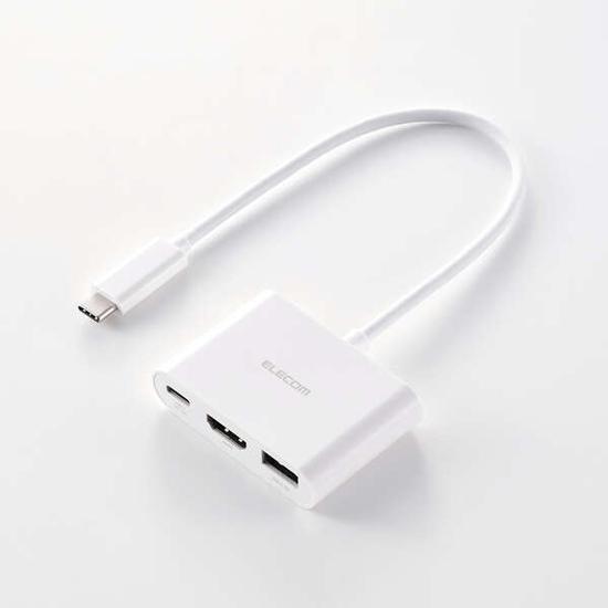 ELECOM　3in1ドッキングステーション　DST-030BPWH　ホワイト