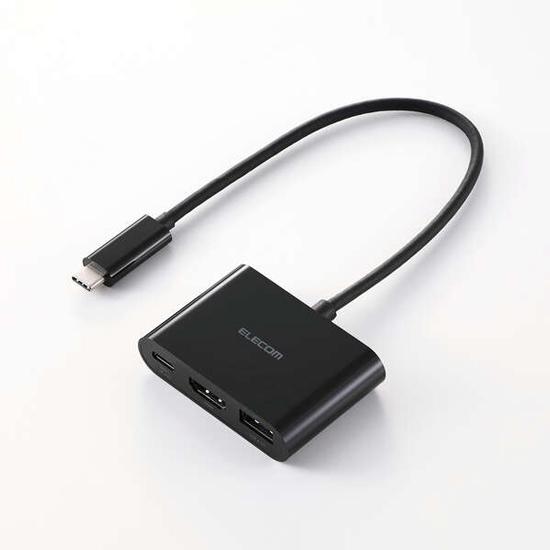 ELECOM　3in1ドッキングステーション　DST-030BPBK　ブラック