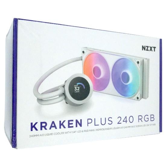 NZXT　簡易水冷CPUクーラー Kraken Plus 240 RGB　RL-KR240-W2　ホワイト
