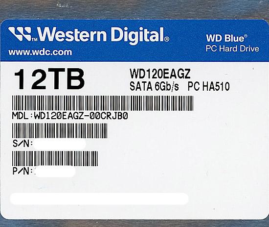 Western Digital HDD　WD120EAGZ　12TB SATA600 7200