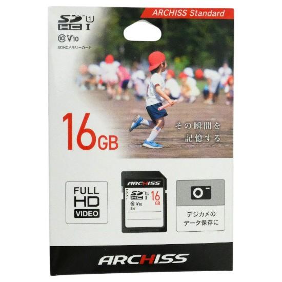 ARCHISS　SDHCメモリーカード AS-016GSD-SU1　16GB