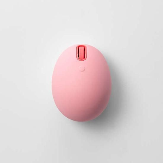 ELECOM　EGG MOUSE Bluetooth 静音マウス 4ボタン　M-EGG40BBXSSPN　コーラル･･･