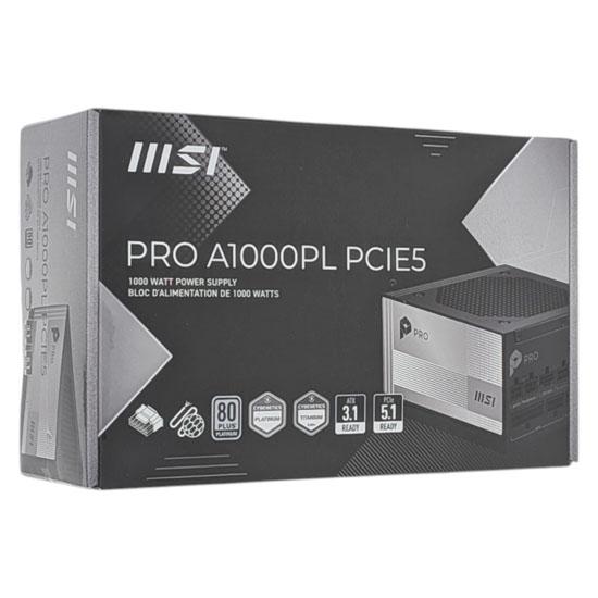 MSI　PC電源ユニット PRO A1000PL PCIE5　1000W