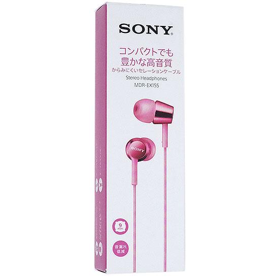 SONY　密閉型インナーイヤーレシーバー　MDR-EX155 (PI)　ピンク 商品画像1：オンラインショップ　エクセラー