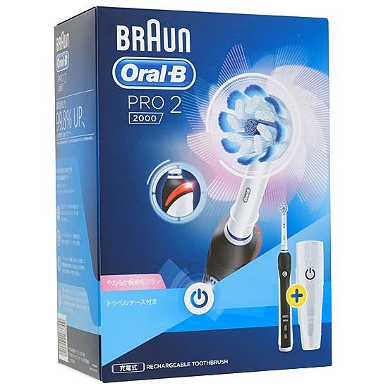 Braun　電動歯ブラシ オーラルB PRO2000　D5015132XBK　ブラック