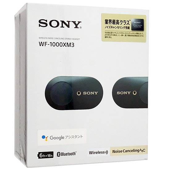 SONY　ワイヤレスノイズキャンセリングステレオヘッドセット　WF-1000XM3 (B)･･･