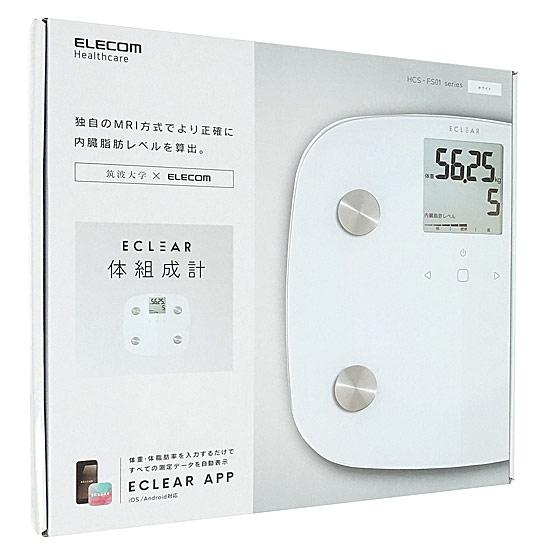 ELECOM　体組成計 エクリア　HCS-FS01WH　ホワイト