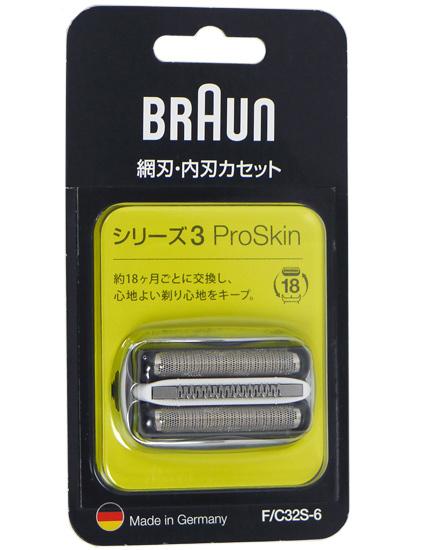 Braun　シェーバー シリーズ3用 替え刃　F/C32S-6 商品画像1：オンラインショップ　エクセラー