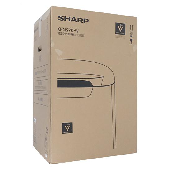 SHARP　加湿空気清浄機 プラズマクラスター25000搭載　KI-NS70-W　ホワイト 商品画像1：オンラインショップ　エクセラー