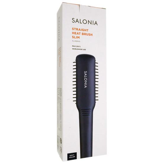 SALONIA　ストレートヒートブラシ スリム　SL-012NVS　ネイビー