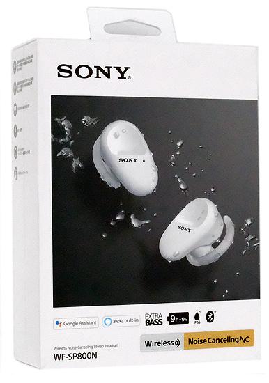 SONY　完全ワイヤレスイヤホン　WF-SP800N (W)　ホワイト