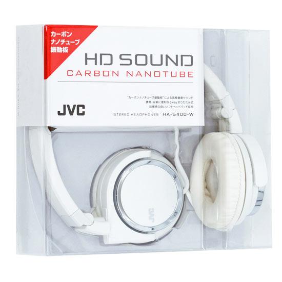 JVC　ステレオヘッドホン　HA-S400-W　ホワイト 商品画像1：オンラインショップ　エクセラー