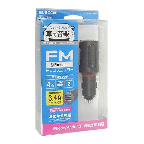 エレコム　Bluetooth FMトランスミッター　LAT-FMBT04BK　ブラック