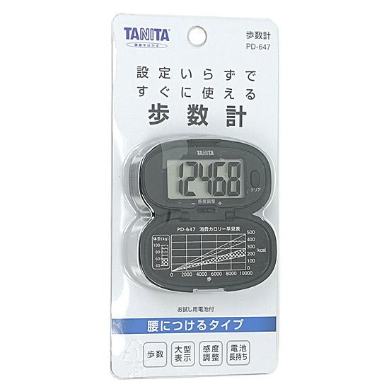 TANITA　歩数計　PD-647-BK　ブラック